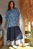 Annie 1972 Point Collar Smock Blouse Mr Blue Skies
